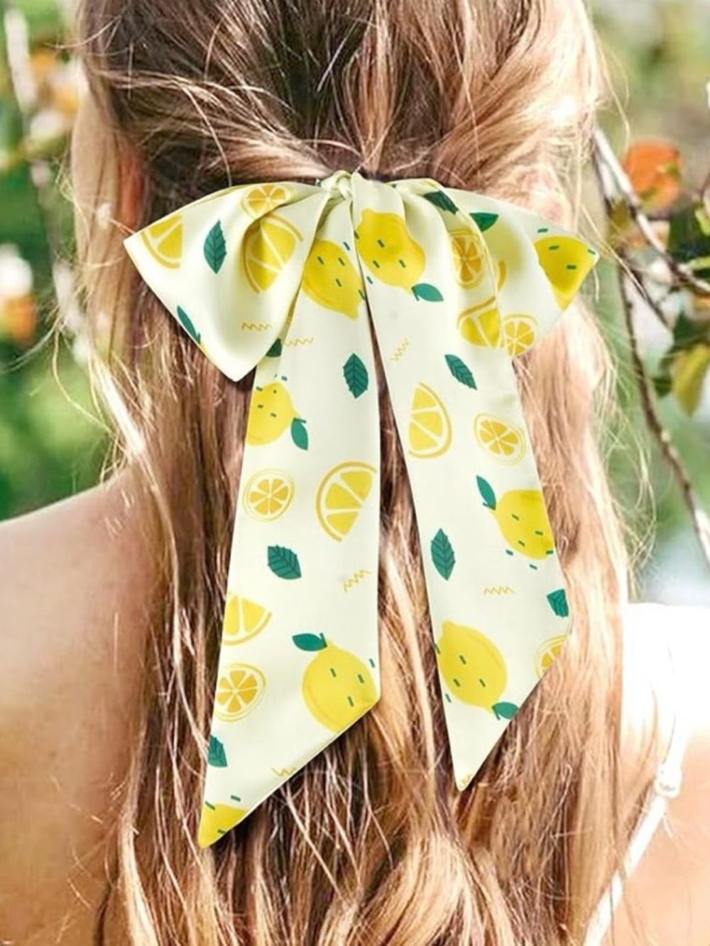 Fruit Ribbon Scarf - Lemon, Cherry, or Watermelon - Picture 9 of 11